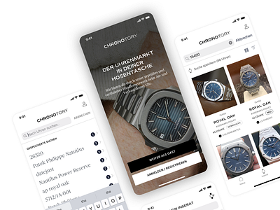 ⌚️ Chronotory app app design application cards ui design home interface ios mangement minimal modern search search results ui ux