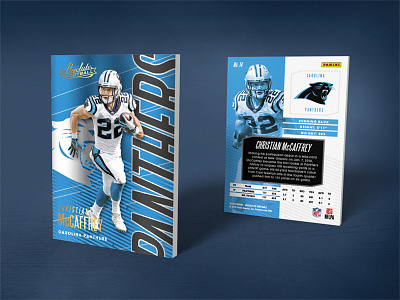 2018 Absolute Football carolina dynamic foil football nfl panthers photography sports trading cards typography