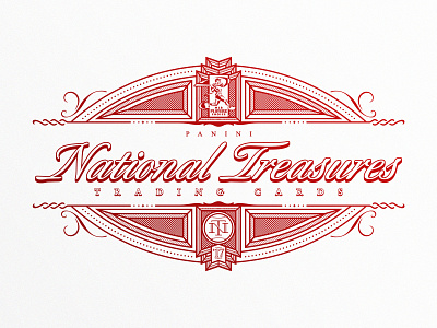 Retro Baseball Trading Card Branding baseball branding flourishes logo mlb ornaments trading cards typography