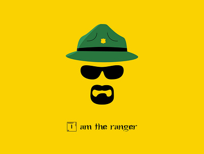 I am the ranger ft. WW breaking bad breakingbad design flat heisenberg illustration minimal vector walter walterwhite