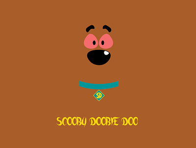 Scooby Doobie Doo ft. Scooby Doo design flat humor humorous illustration illustration minimal scooby scooby doo vector