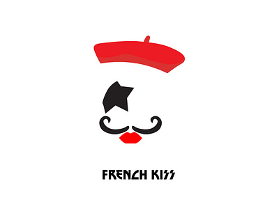 French Kiss ft. Paul Stanley design flat humor humorous illustration illustration kiss minimal vector