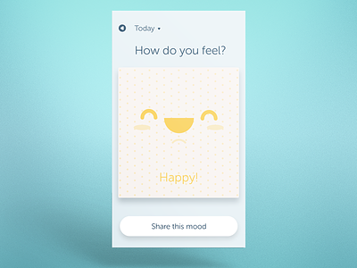 Moodhue - Mood Tracker App app app design happy minimalist mood ui
