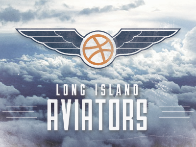 Long Island Aviators airship 27 aviators dribbble playoff rebound wings