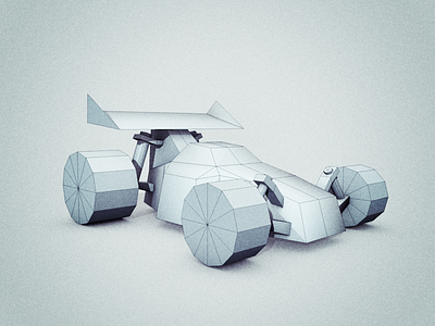 Toy Buggy 3d ambient occlusion c4d car cel renderer cinema 4d low poly toy