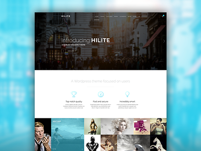 WIP... probably grid home page landing page wordpress theme