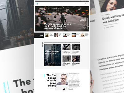 Still Playing With Typography And Space layout magazine typography web design wordpress theme