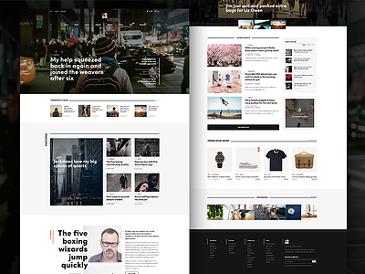 Mood Home - Time To Code layout magazine typography web design wordpress theme