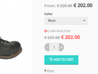 Add To Cart Detail add to cart cart ecommerce price select wordpress theme