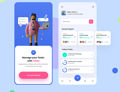 Task Manager App 3d adobe adobe illustrator colors icons illustrations illustrator manage photoshop shot task task management task manager ui uidesign uiux uxdesign