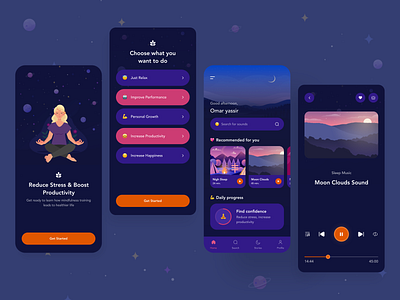 Mindful 🍃🧘‍♀️ 3d adobe animation branding design figma graphic design illustration logo motion graphics ui uidesign uiux ux uxdesign