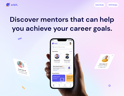 Orbit Case Study adobe design figma ui uidesign uiux ux uxdesign