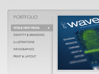 Portfolio layout portfolio web