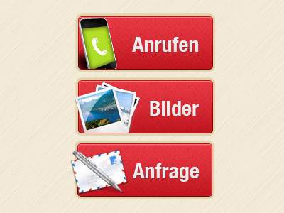 Mobile Landing Page: Buttons buttons icon landing page red texture