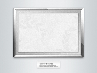 Silver Frame frame light picture sign silver
