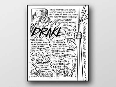 DRAKE MUSIC POSTER