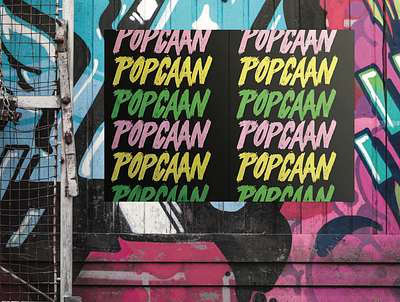 POPCAAN / UNRULY hand lettering hand typography illustration music art music flyers music posters typography
