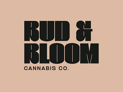 BUD & BLOOM CANNABIS CO. - Logo design cannabis branding cannabis design cannabis logo cannabis packaging logo design logo design concept logotype typography