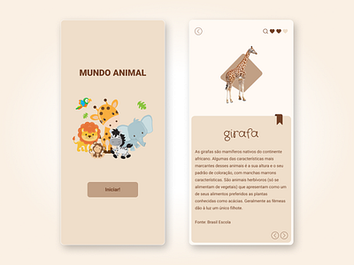 Mundo Animal clean design figma mobile uidesign userexperience userinterface uxdesign uxui