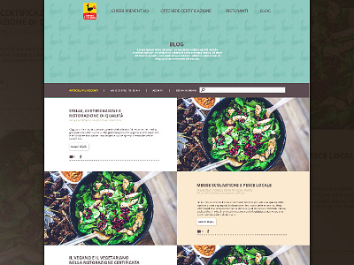Ccpb Conosci Il Tuo Pasto • Blog Section blog food food blog health interface navigation web web design website