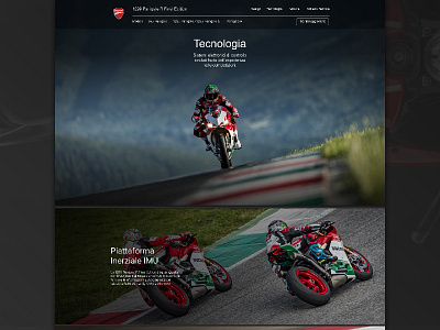 Ducati Panigale Multisite • Technology Section ducati interface motor motorcycle navigation superbike ui ux web web design website