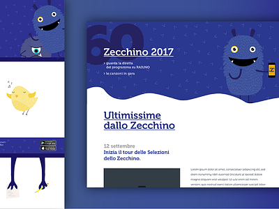 Zecchino d'Oro children ui ux web web design website