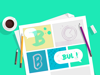 BilBOlbul cartoon comics graphic graphic design icons infographics material design