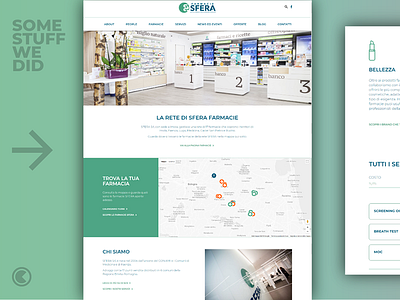 SFERA Farmacie beauty health pharmacy prevention project site ui ux web web design website