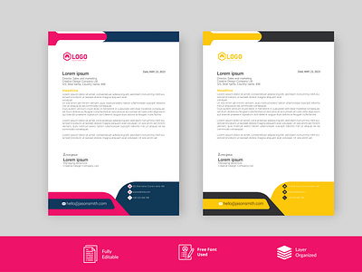 Creative  business letterhead design