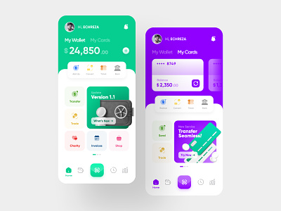 Wallet App UI Concept 3d 3d card 3d illustration blender card credit card crypto design nft save money trade transfer ui ui design wallet