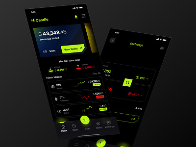 Crypto Wallet App Concept crypto crypto app nft nft app payment app ui ui design uidesign wallet wallet app
