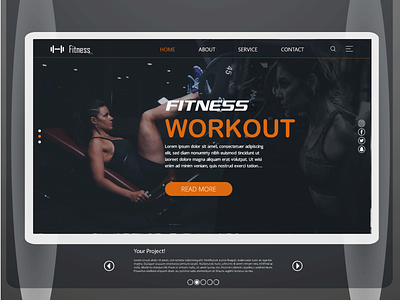 GYM Center web UI design