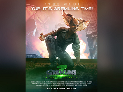 Gremlins 3 WIP Poster Design 2d 3d character cinema 4d film illustration mattepainting movie movie poster poster