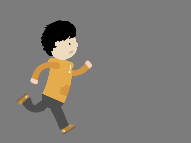 Mighty Little Man - Jumping after animation effects jumping running