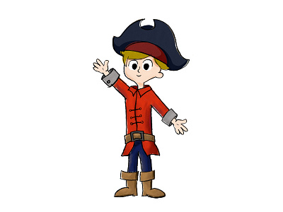 Kid's Pirate Character 2d character game game design hand drawn illustration
