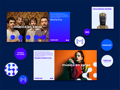músicat visual system branding campaign design logo modern vector visual identity