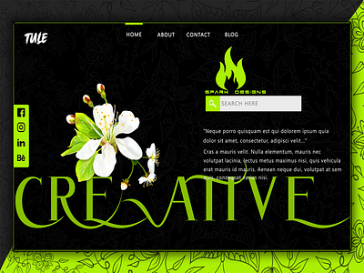 Floral Web Page Design