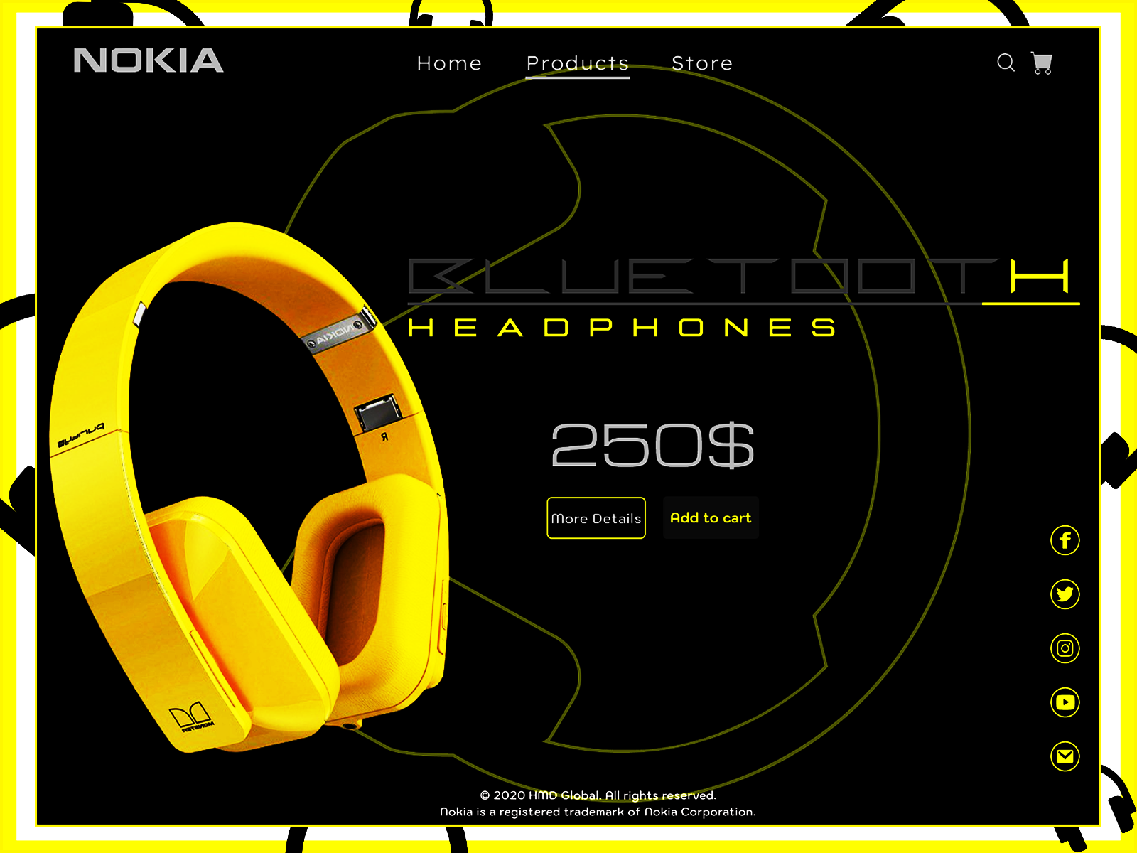 Headphones Landing Page Design 3. by Tosique Abbasi on Dribbble