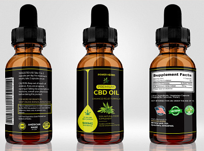 CBD Oil Label Design cannabis cbd cbd design cbd label cbd label design cbd oil cbd packaging cbd products cbdlife hempoil