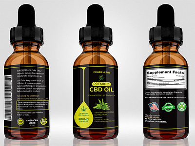 CBD Oil Label Design