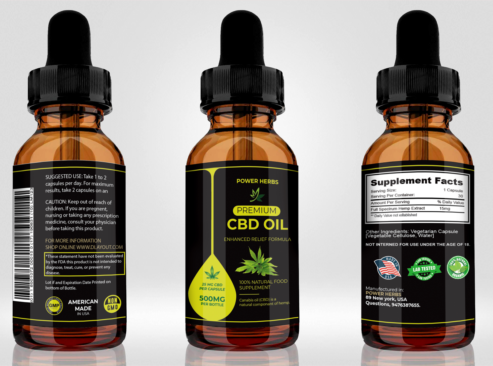 Cbd Oil Label Design By Rafi Khan On Dribbble