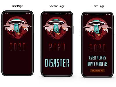 UI/UX design - The Year Of Disaster