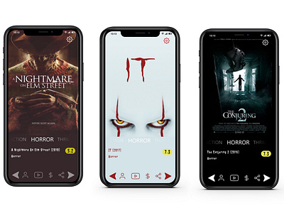 UI/UX design - Movie application