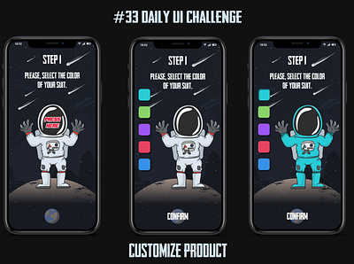 Daily UI #033 Customize Product adobe xd daily 100 challenge daily ui dailyuichallenge design figma illustration ui ui design ux design vector