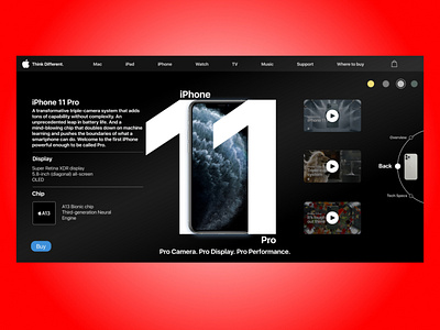 iPhone 11 Pro Website Redesigned
