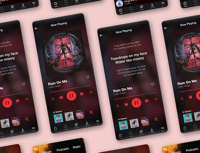 Netflix Music Player design app mobile music music app netflix