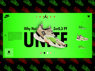 Nike Jordan Why Not Zer0.3 PF UNITE branding design design app flat logo ui ux web website