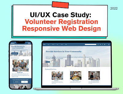 UI/UX Case Study for a Volunteer Registration Form case s case study registration ui user experience user interface ux visual design volunteer