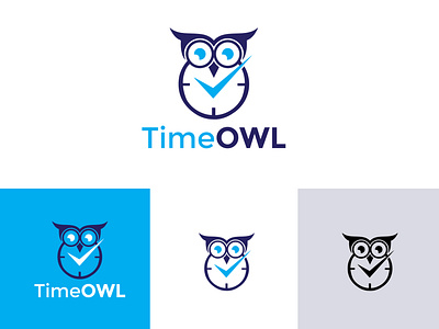 Time Owl Logo branding branding design design illustrator logo logodesign logodesigner logos luxury logo minimal robin ahmed robin237 unique