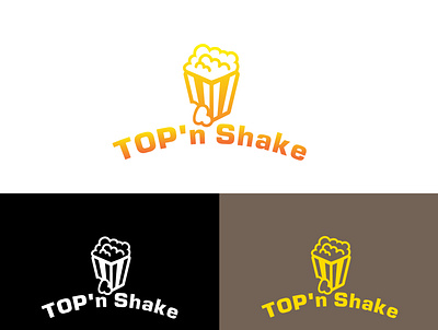 Top'n Shake logo branding design logo logo design logos vector